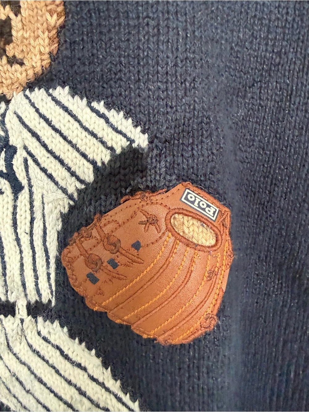Polo Ralph Lauren x New York Yankees Polo Bear Sweater - Navy – Men’s M - MLB - Picture 6 of 8